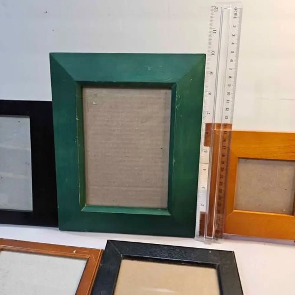 Set of 5 Assorted Wooden Picture Frames